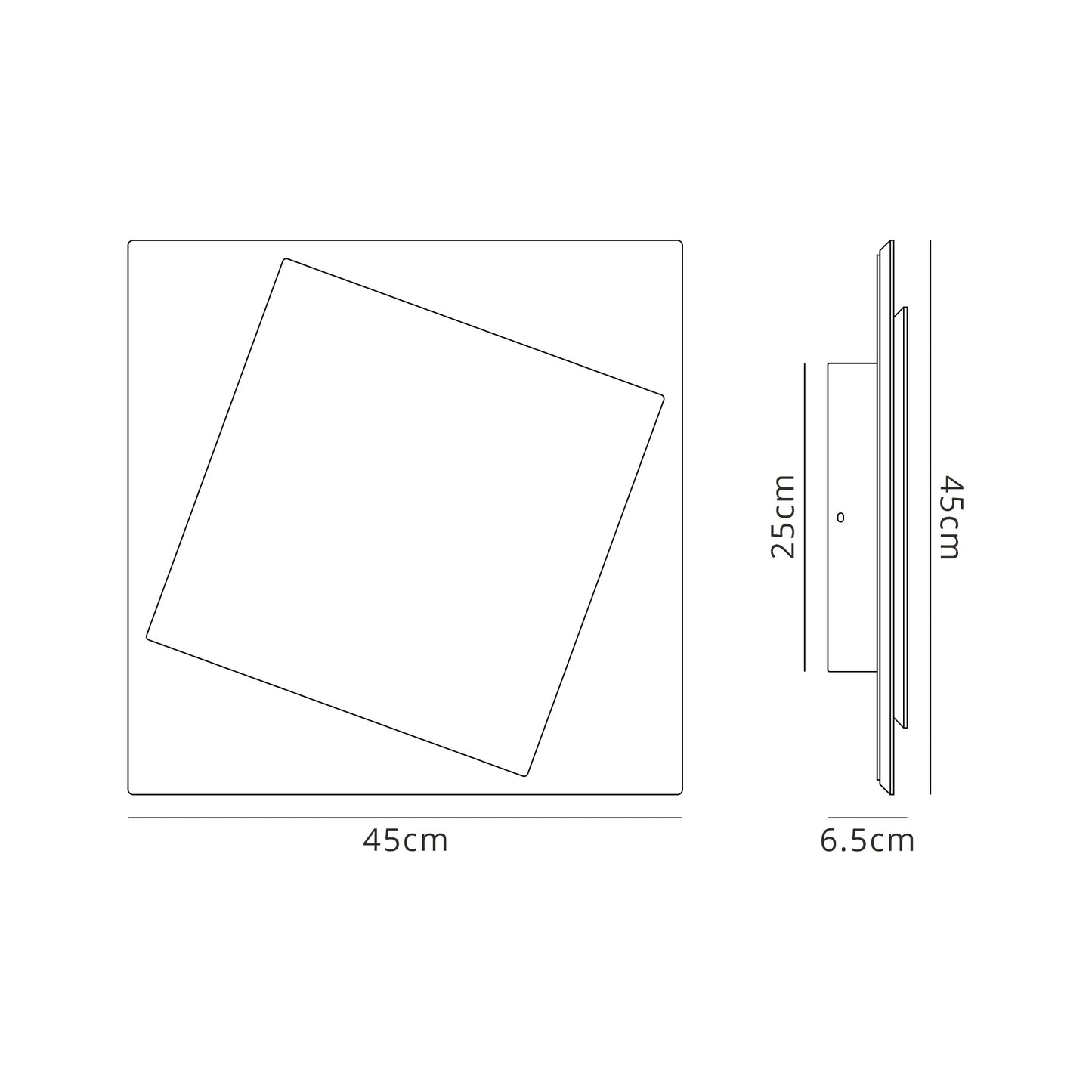 Dakla Wall Lamp, 30W LED, 3000K, 1810lm, IP20, White, 3yrs Warranty by Mantra