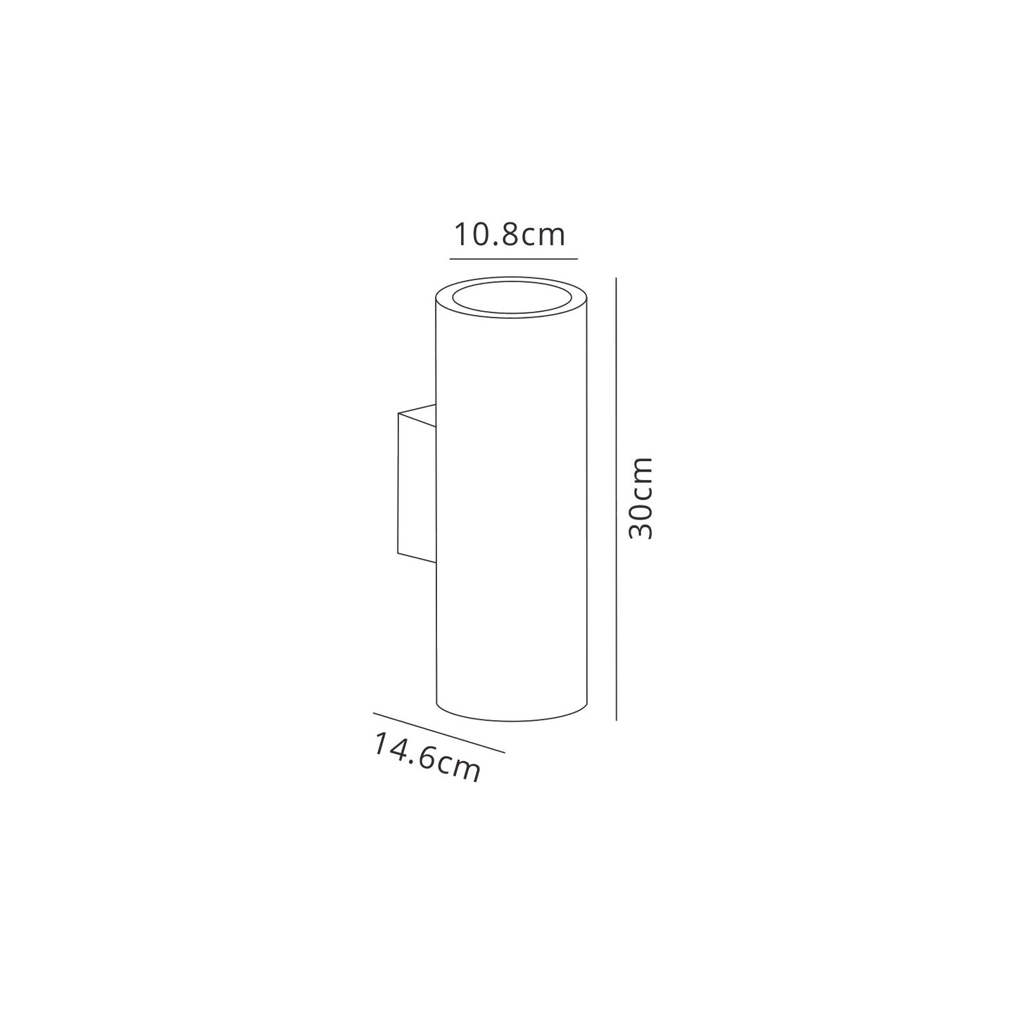 Volcano Wall Lamp, 2 x E27, IP54, Graphite, 2yrs Warranty by Mantra