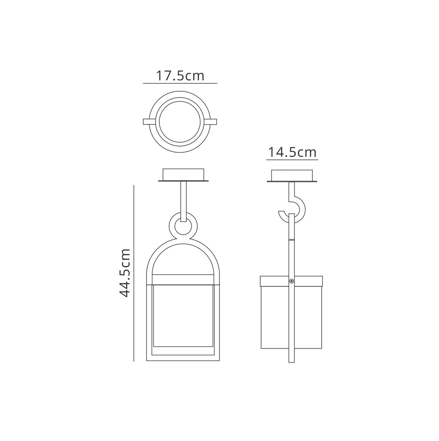 Maya Ceiling, 1 x E27, IP54, Anthracite, 2yrs Warranty by Mantra