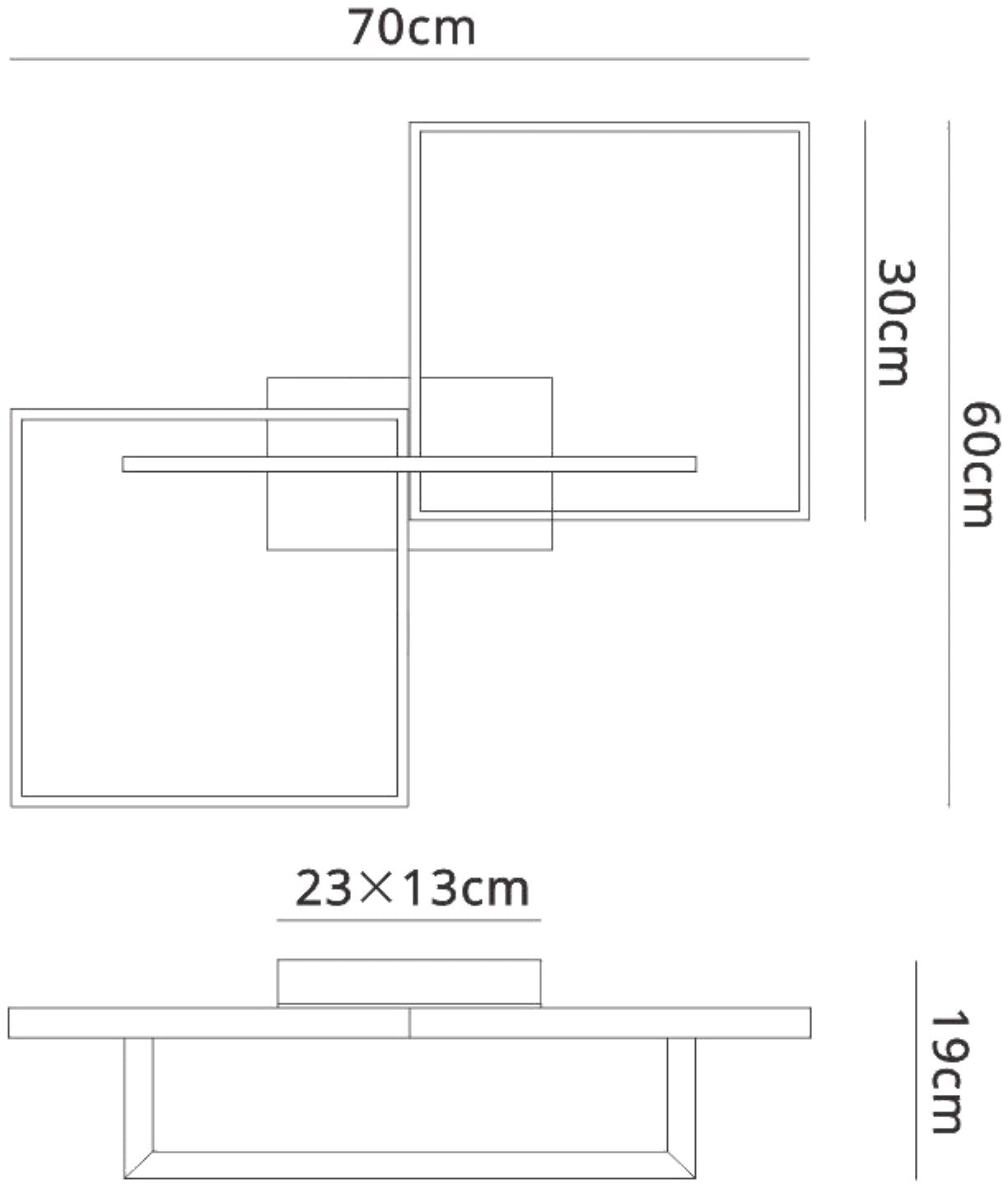 Mural Rectangular Ceiling, 48W LED, 3000K, 3840lm, IP20, Matt White, 3yrs Warranty by Mantra