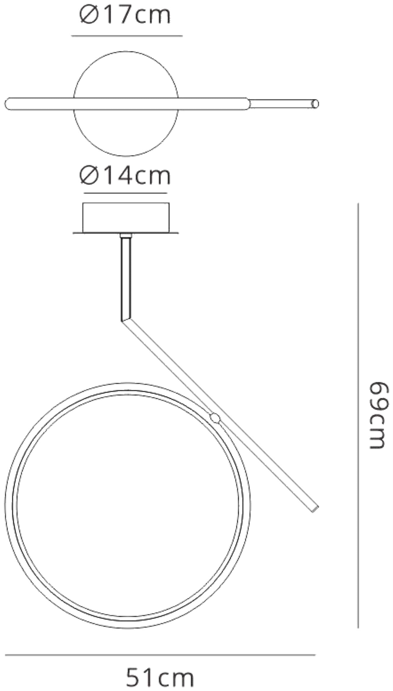 Olimpia Ceiling, 25W LED, 3000K, 1875lm, IP20, Chrome, 3yrs Warranty by Mantra