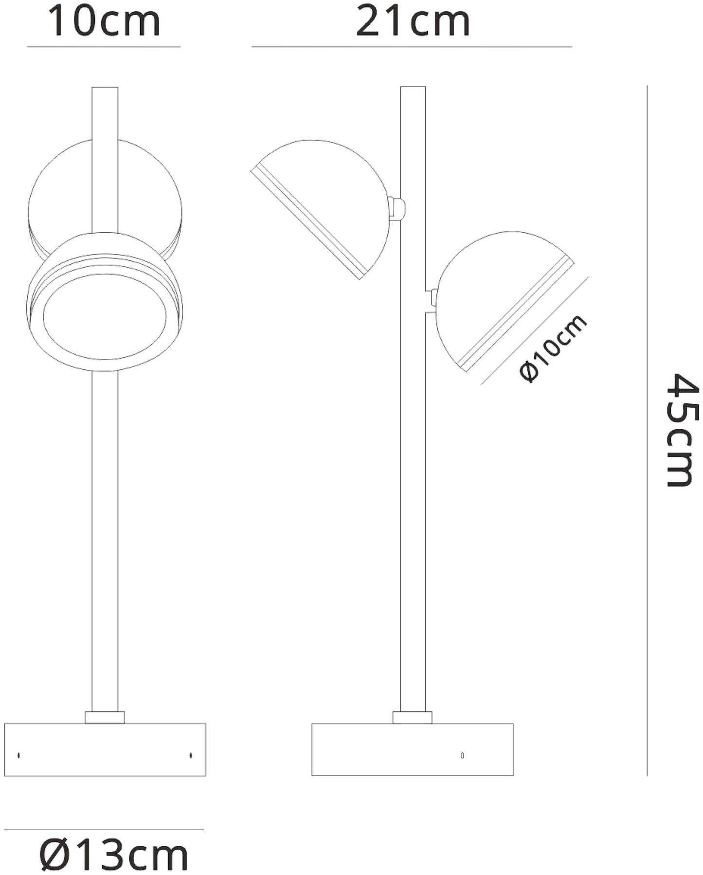 Everest Short Post, 2 x GX53 (Max 10W, Not Included), IP65, Anthracite, 2yrs Warranty by Mantra