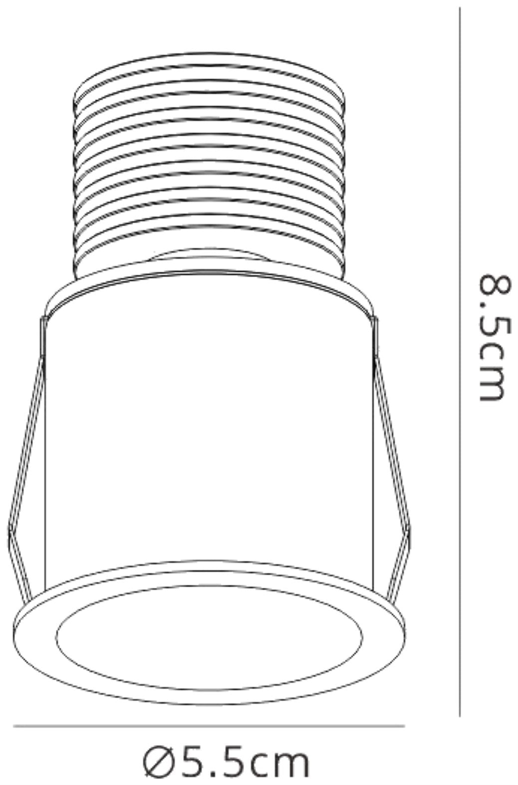 Guincho Spotlight, 5W LED, 3000K, 350lm, IP54, Sand Black, Cut Out: 50mm, Driver Included, 3yrs Warranty by Mantra