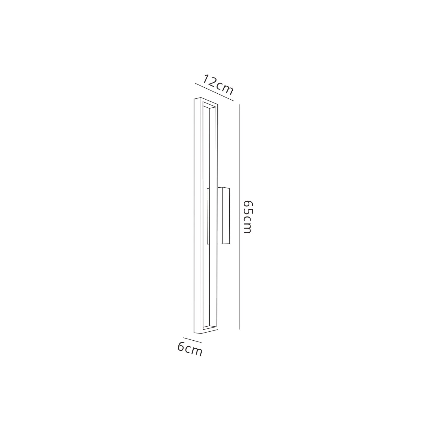 Durban Wall Lamp, 20W LED, 3000K, 1550lm, White, 3yrs Warranty by Mantra