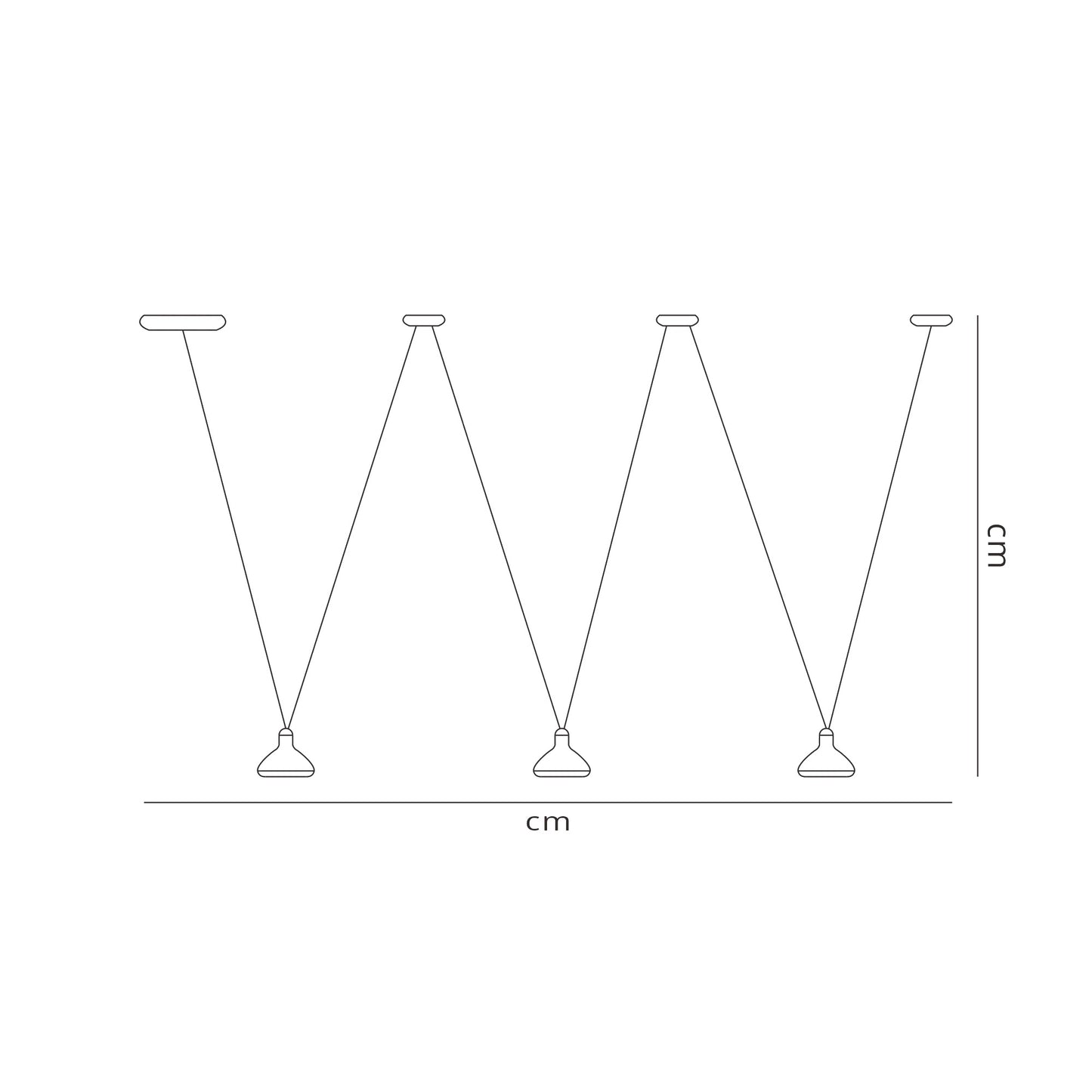 Sirio 3 Light Linear Pendant , 24W LED, 3000K, 1770lm, Black, 3yrs Warranty by Mantra