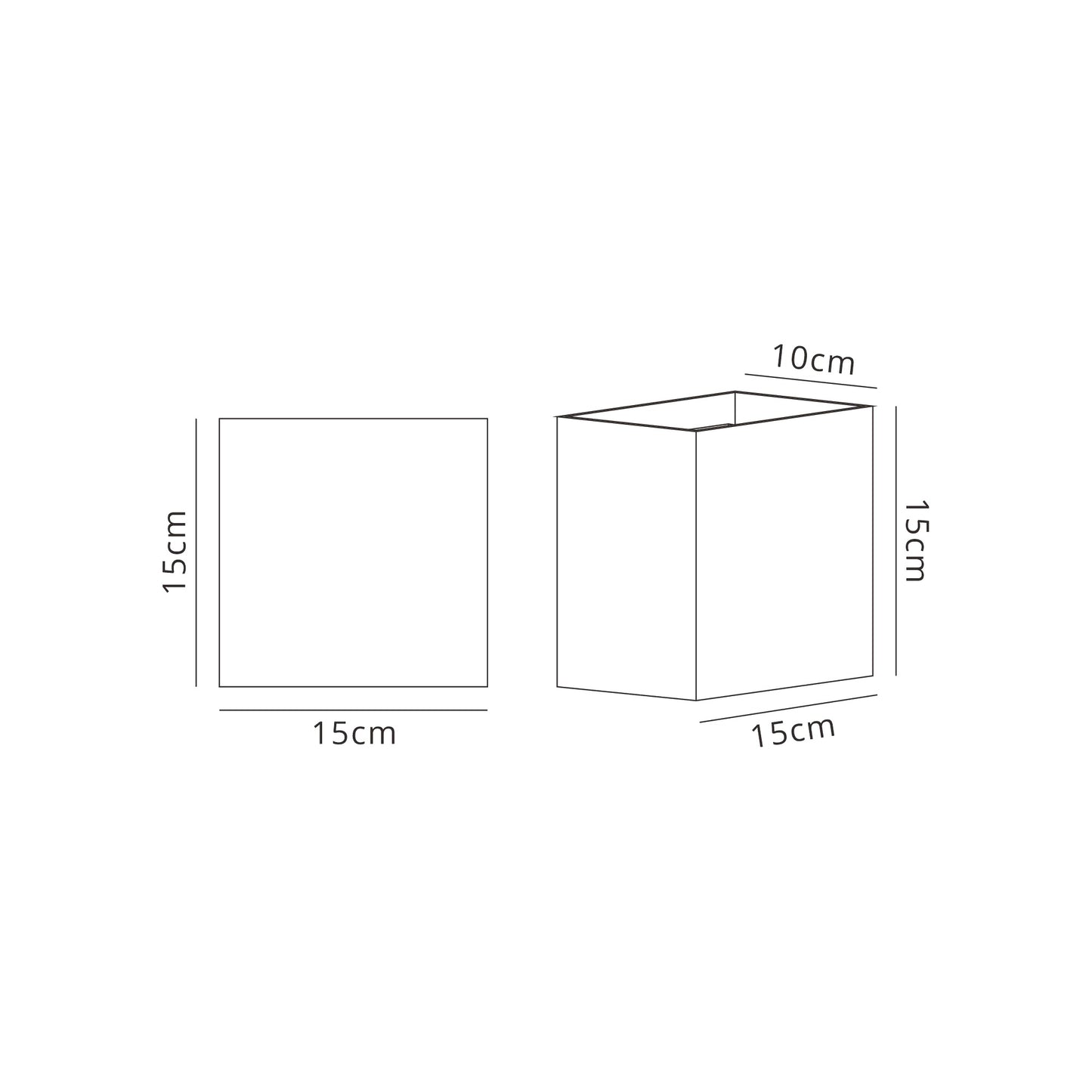 Davos XL Square Wall Lamp, 2x10W LED, 3000K, 1830lm, IP65, Anthracite, 3yrs Warranty by Mantra