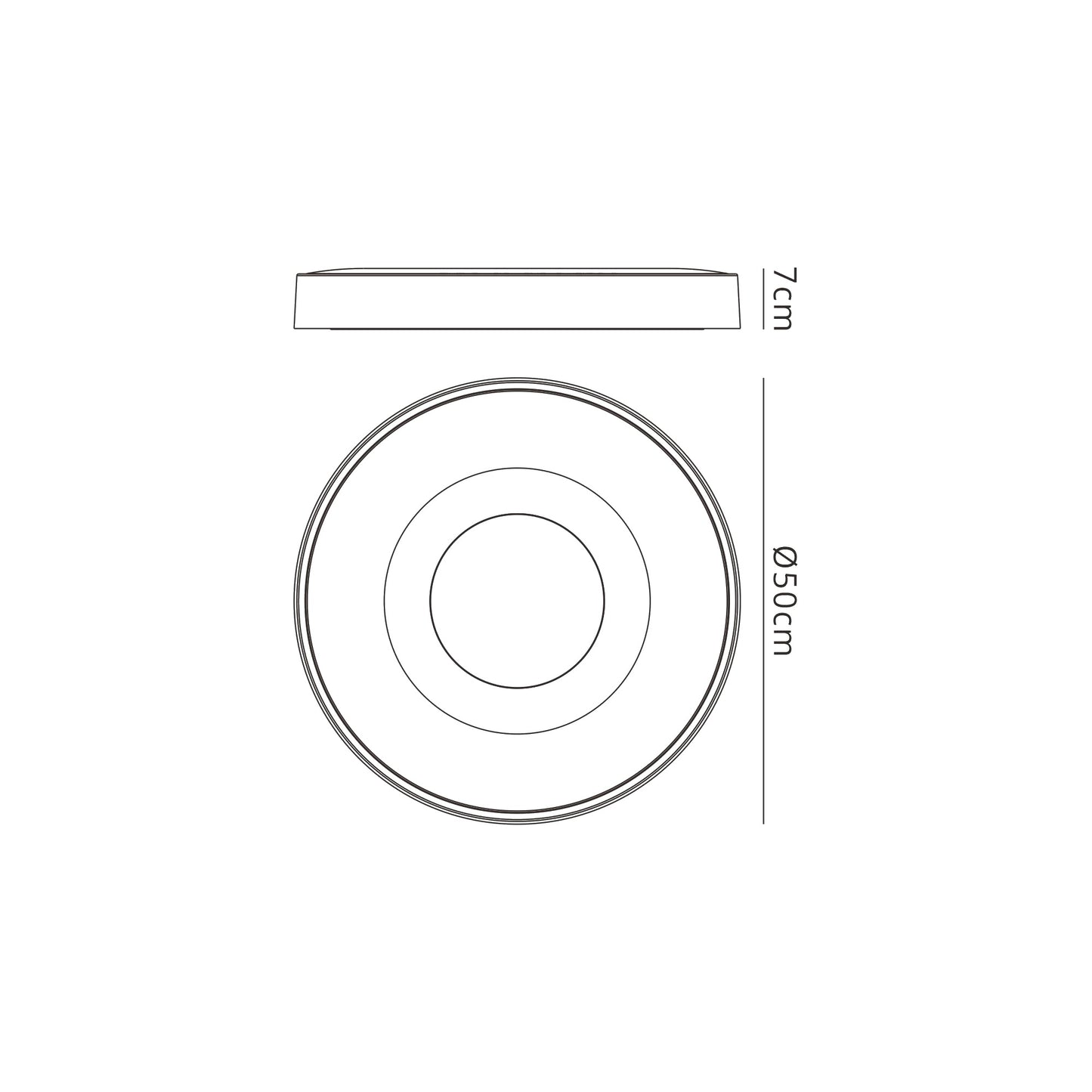 Coin Round Ceiling 80W LED With Remote Control 2700K-5000K, 3900lm, White, 3yrs Warranty by Mantra