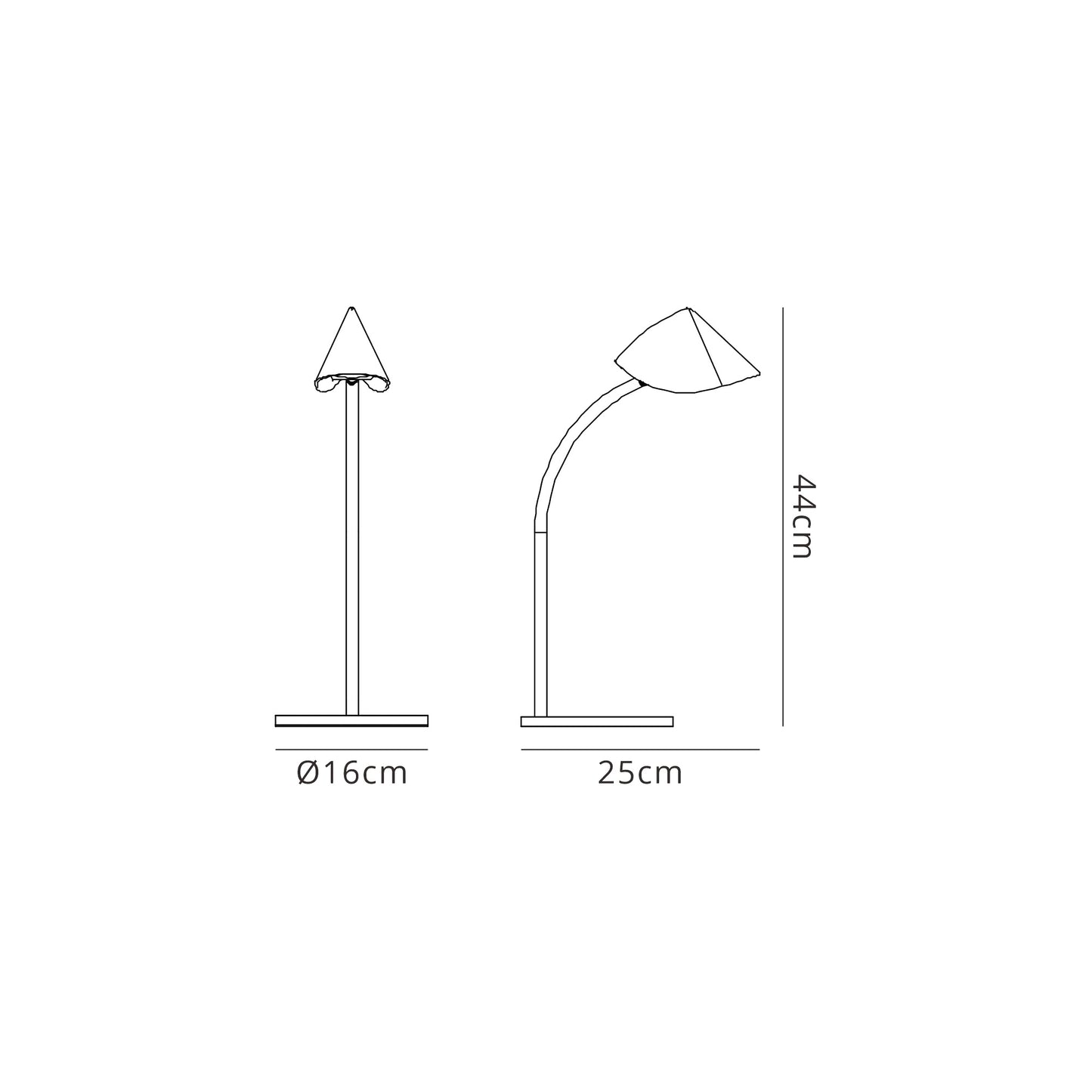 Capuccina Small 1 Light Table Lamp, 8.5W LED, 3000K, 610lm, White, 3yrs Warranty by Mantra