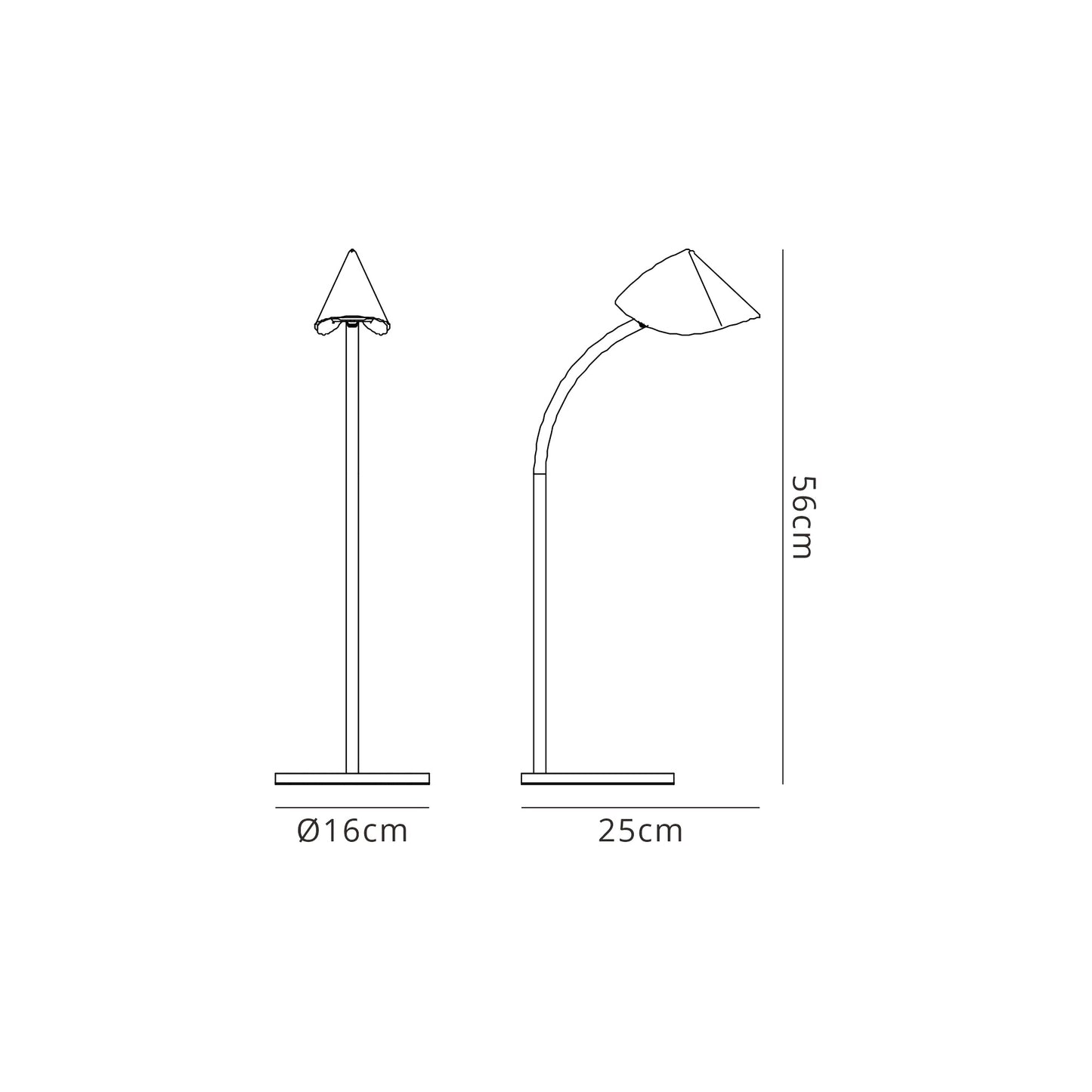 Capuccina Large 1 Light Table Lamp, 8.5W LED, 3000K, 610lm, White, 3yrs Warranty by Mantra