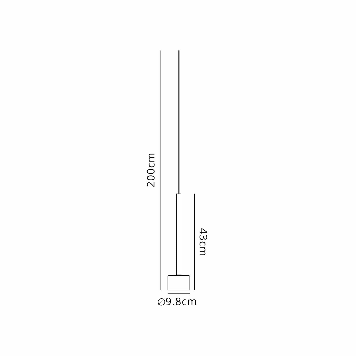 Tonic Assembly Pendant (WITHOUT PLATE), 1 Light, With Replaceable 12W LEDs, 3000K, Chrome/Clear Glass by Mantra