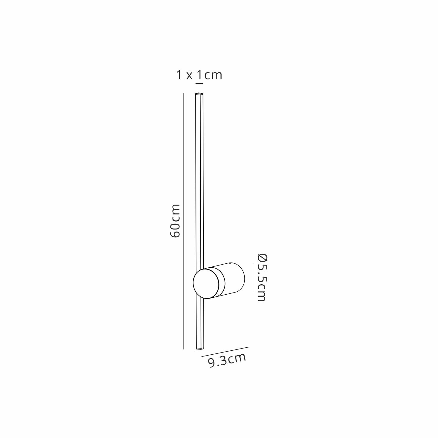 Tobago Wall Light, 7W LED, 3000K, 590lm, White, 3yrs Warranty by Mantra