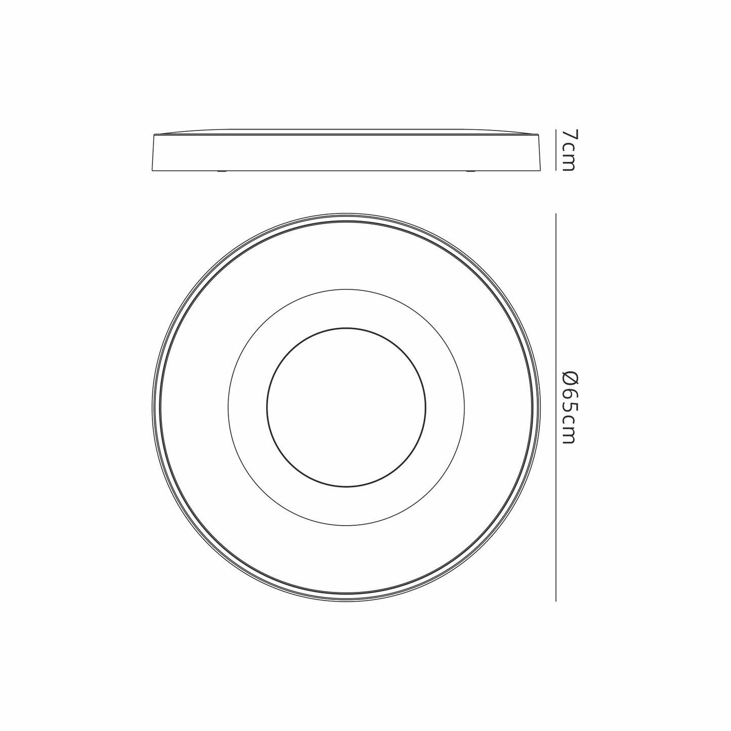 Coin Round Ceiling 100W LED With Remote Control 2700K-5000K, 6000lm, Gold, 3yrs Warranty by Mantra