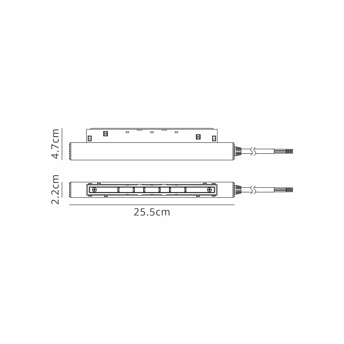 Magneto In-Track Driver 48V 100W, Black For All Types Of Track, Non-Dimmable by Mantra