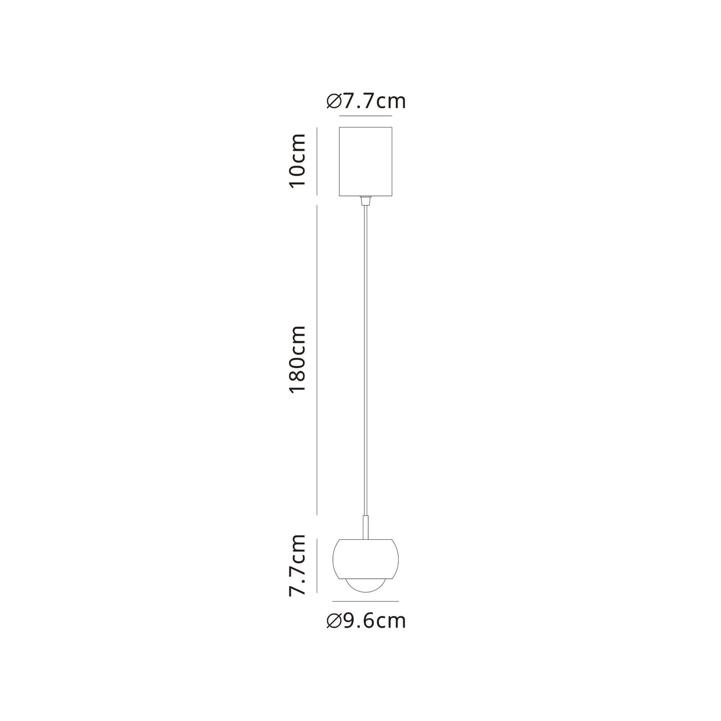 Roller Rise And Fall Pendant, 12W LED, 3000K, 450lm, Orange/Black, 3yrs Warranty by Mantra