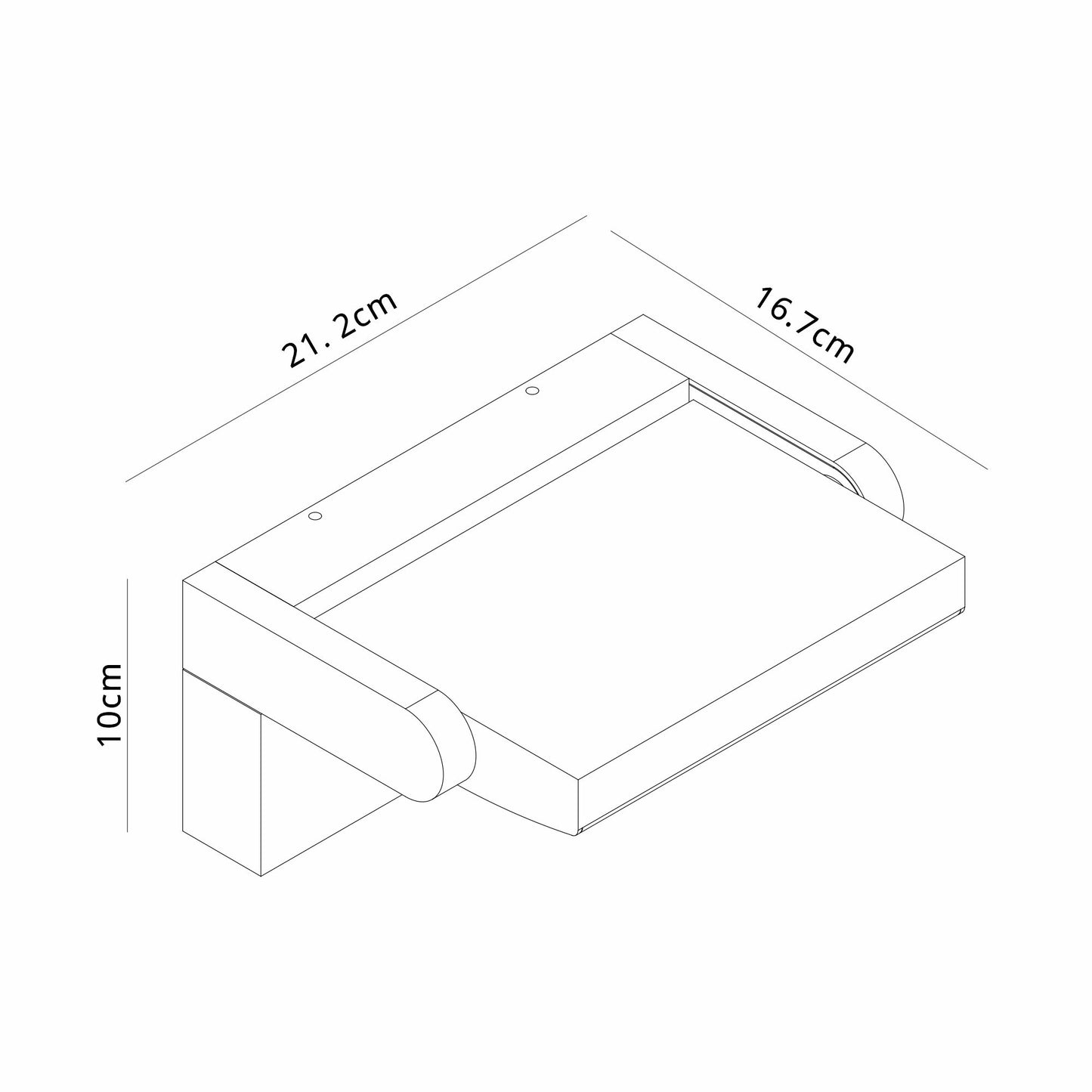 Cooper Motion Sensor Wall Lamp Adjustable, 20W LED, 3000K, 1700lm, IP54, White, 3yrs Warranty by Mantra