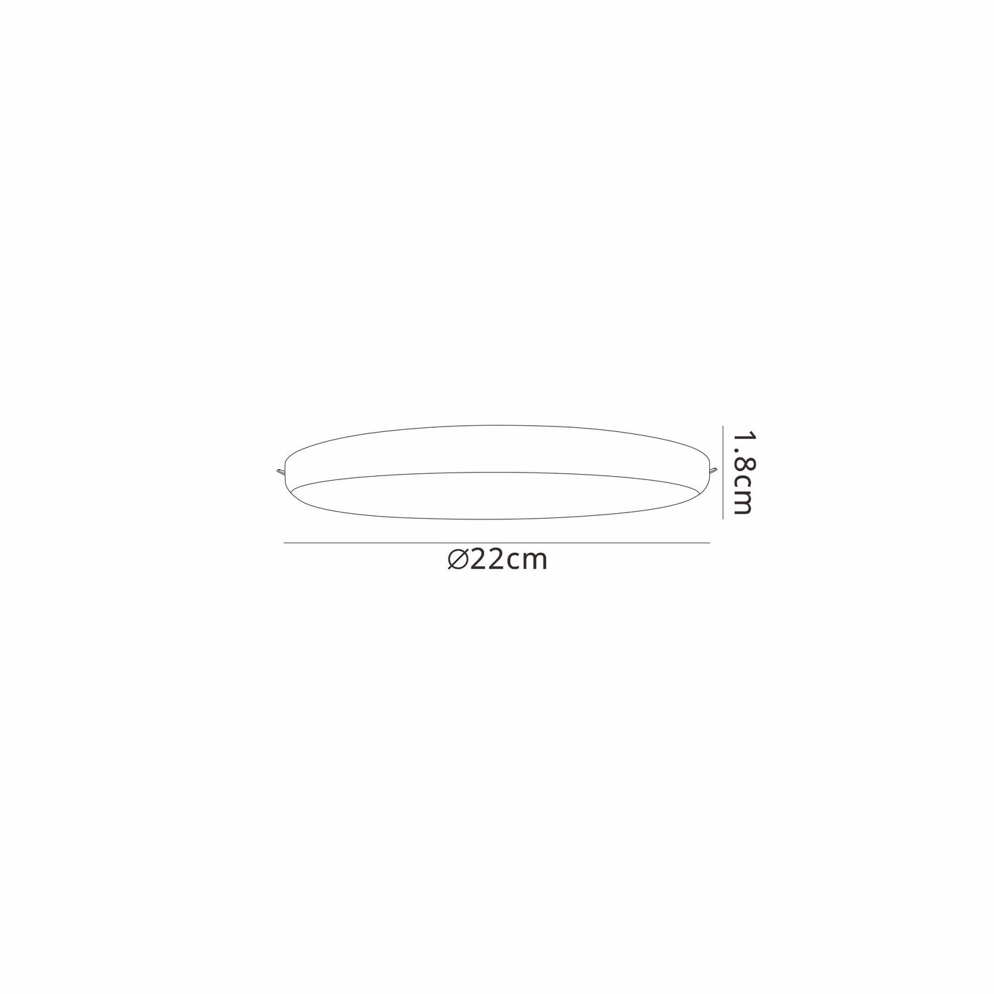 Algarve 220mm Round Downlight, 32W LED, 3000K, 2800lm, White, Cut Out 55-190mm, Driver Included, 3yrs Warranty by Mantra