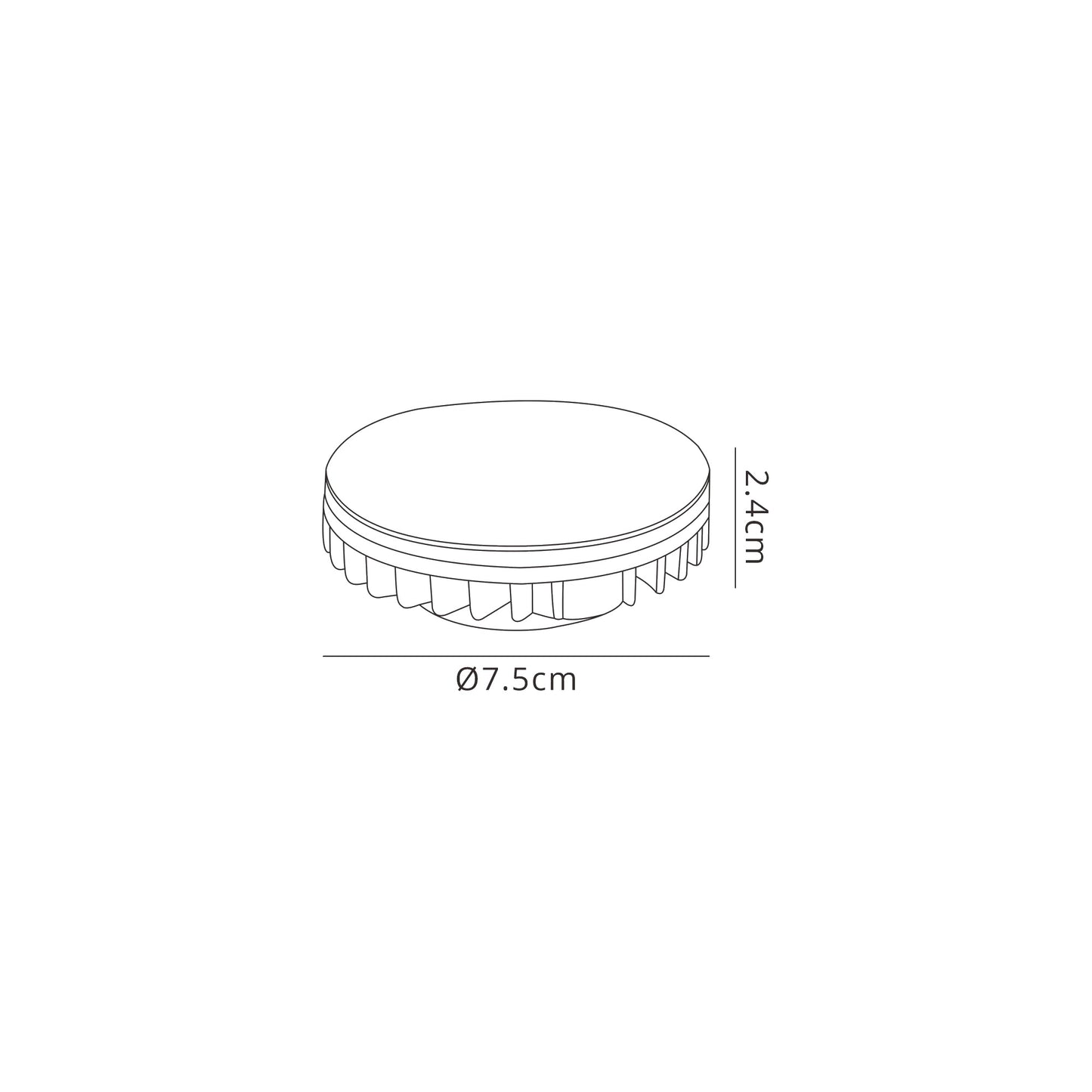 LED GX53 9W Warm White 3000K 730lm 120° White Finish by Mantra