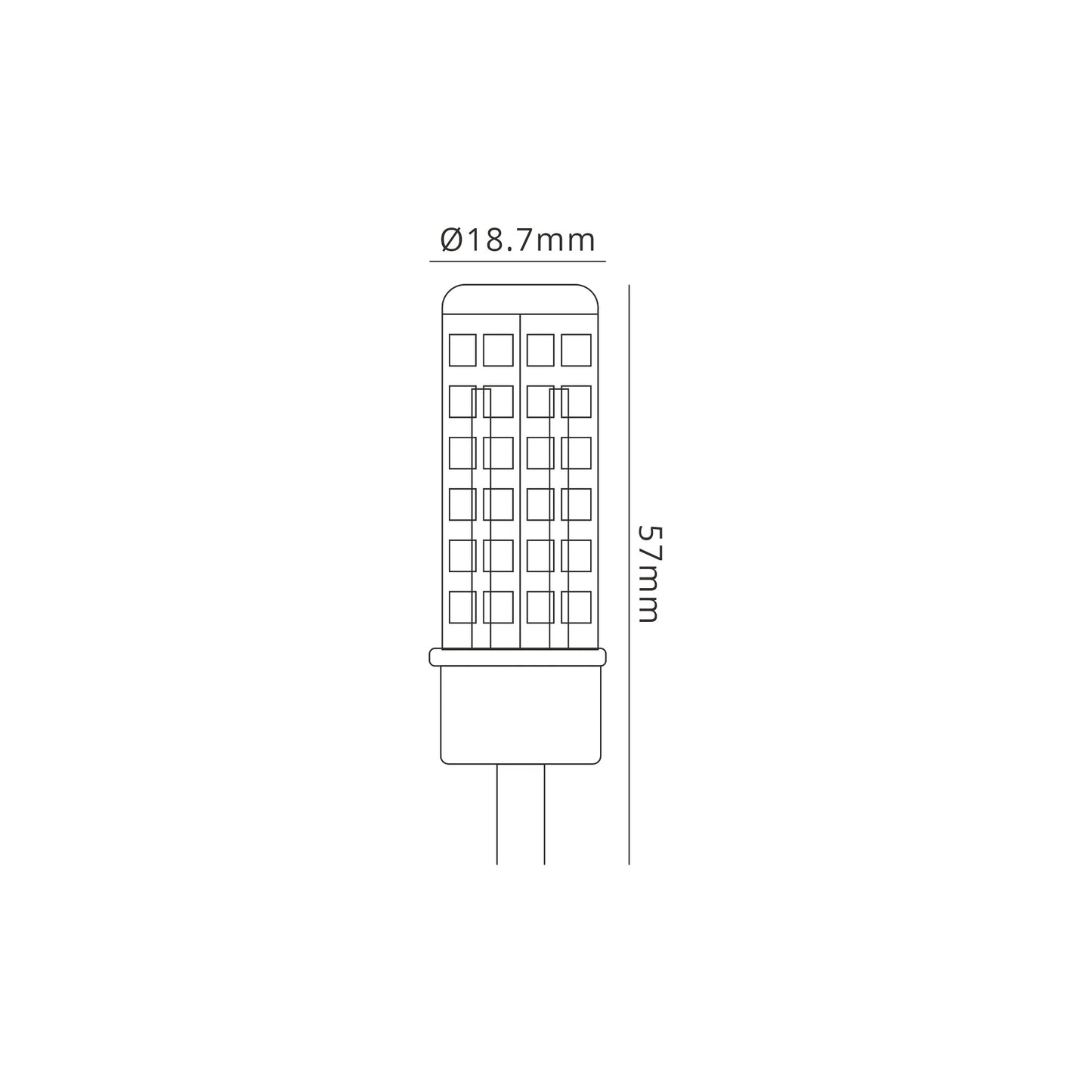 LED G4 5W Warm White 3000K 500lm by Mantra