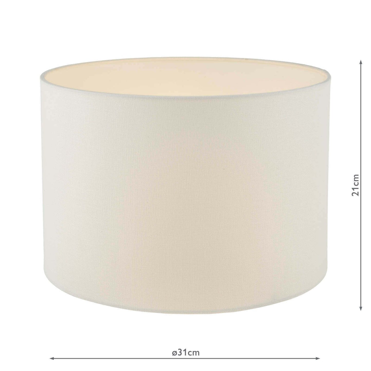 Leandra Table Lamp Shade White 31cm