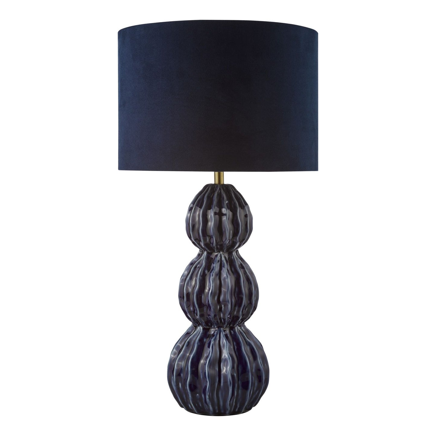 Lorelai Ceramic Table Lamp Blue With Shade