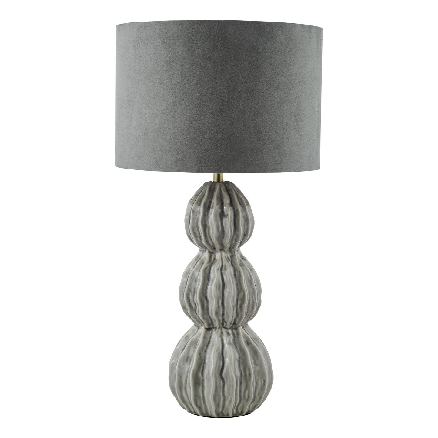 Lorelai Ceramic Table Lamp Grey With Shade