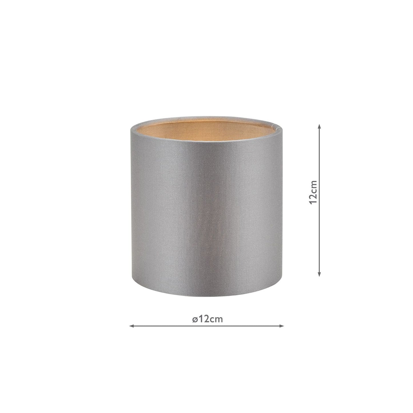 Lyris Grey Cotton Drum Shade 12cm