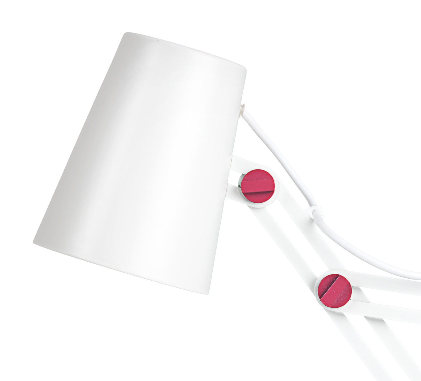 Looker Table Lamp 1 Light E27, Matt White/Purple by Mantra
