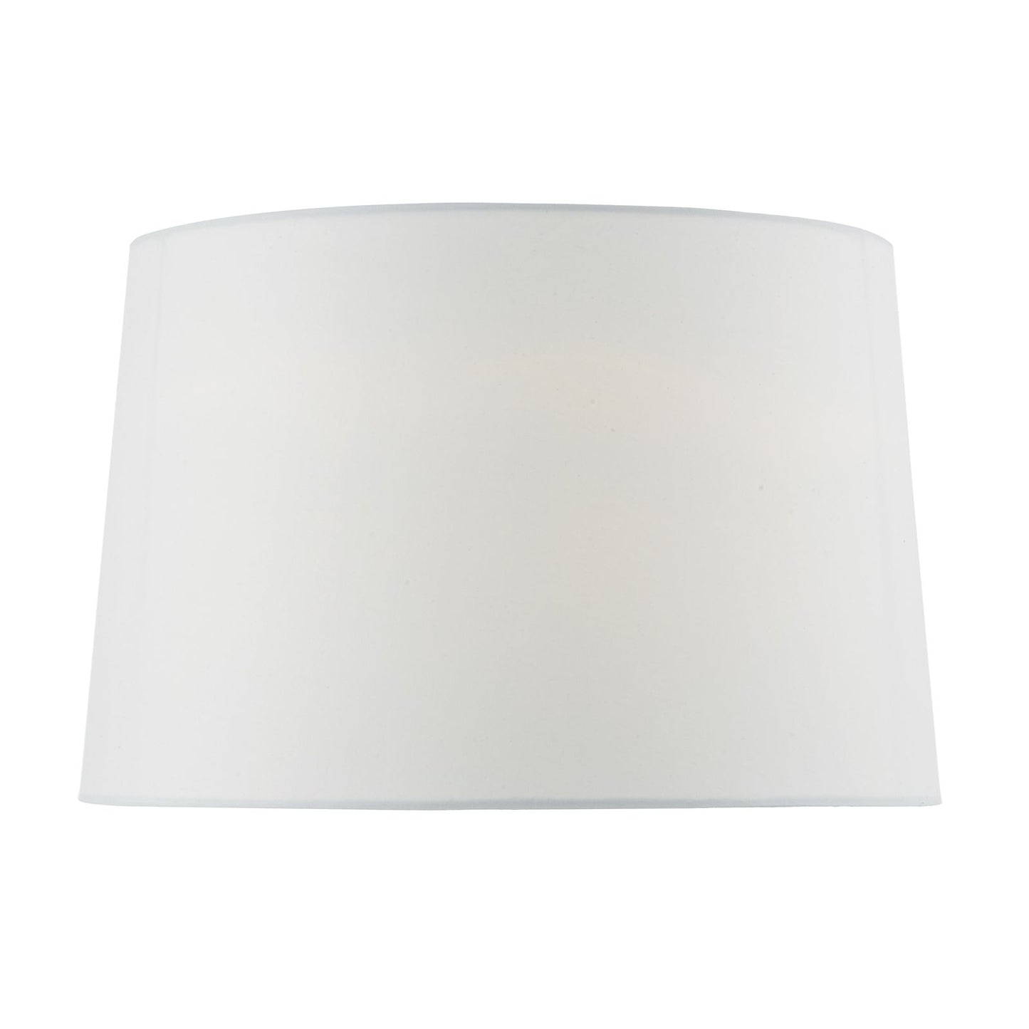 Macy White Faux Silk Tapered Drum Shade 37cm