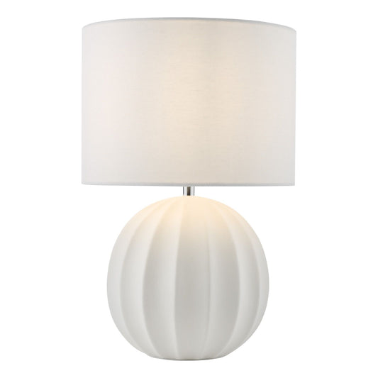 Mavis Ceramic Table Lamp Cream With Shade