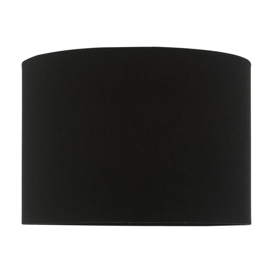 Max Black Cotton Drum Shade 24cm