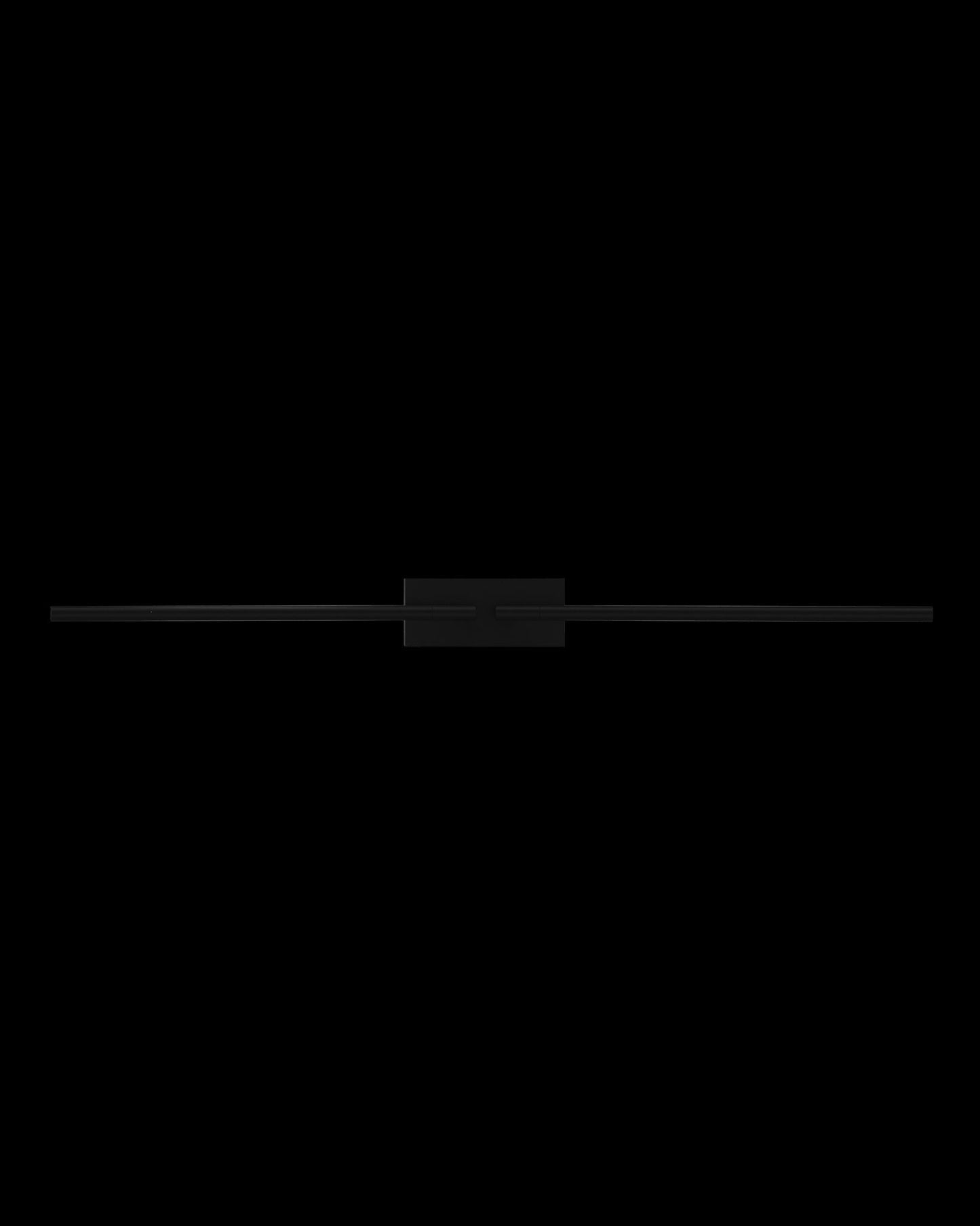 Tubular Double Wall Matt Black Light