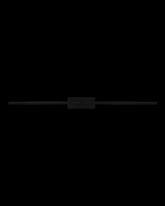 Tubular Double Wall Matt Black Light