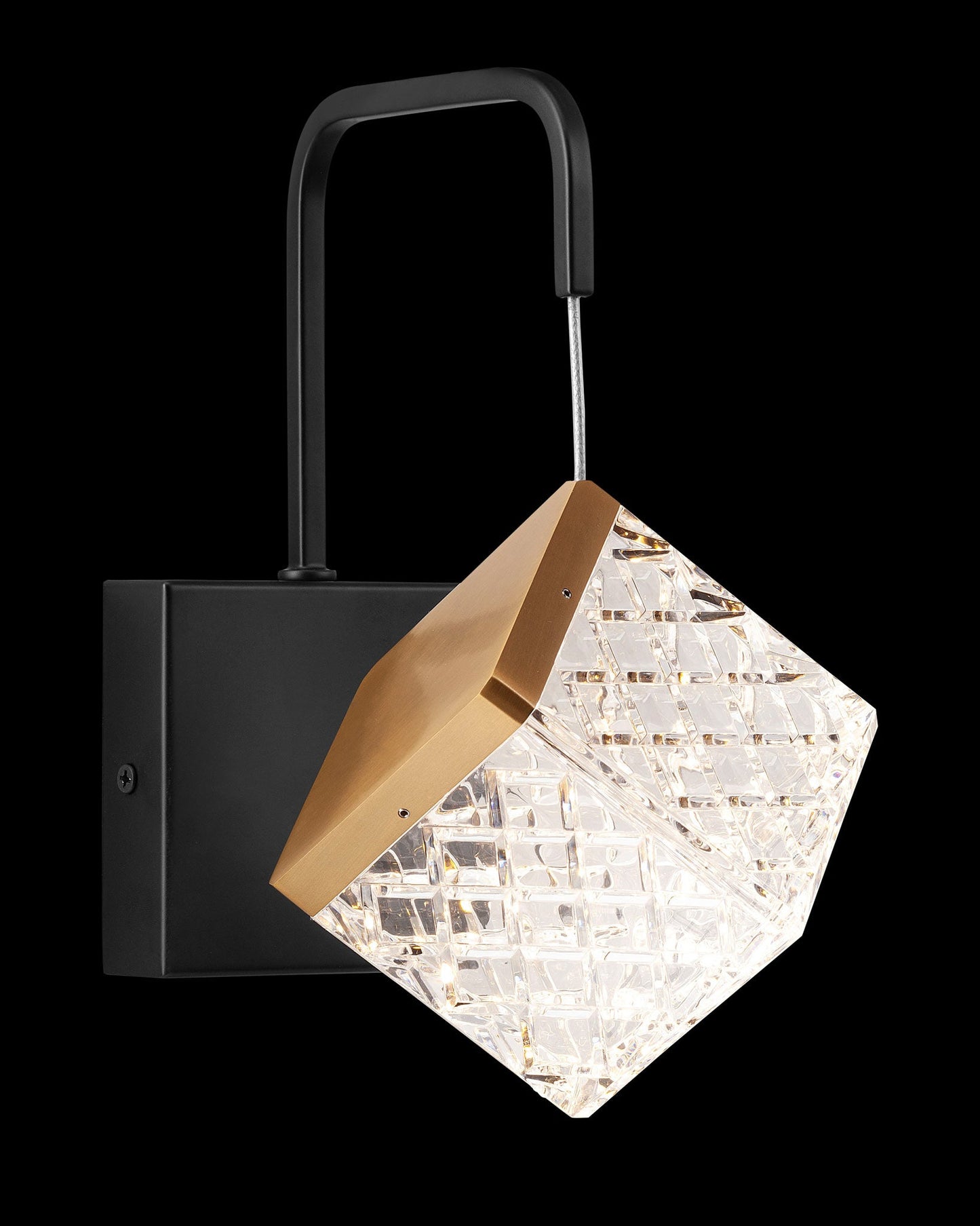 Magia Wall Light Matt Black with Satin Gold