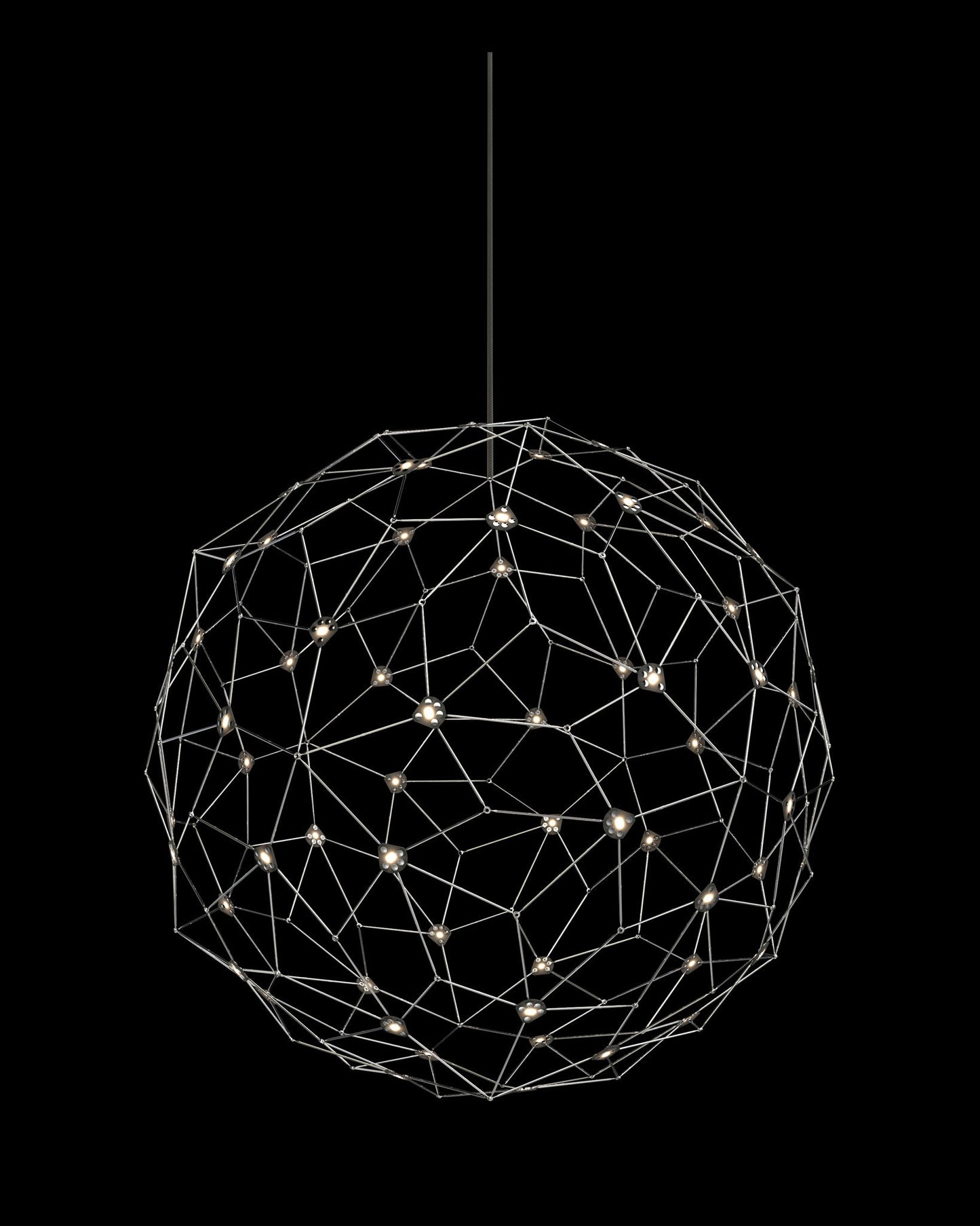 Lucciola Single Pendant Dia.60 Stainless Steel Light