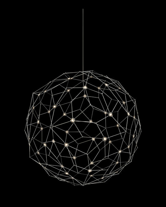 Lucciola Single Pendant Dia.60 Stainless Steel Light