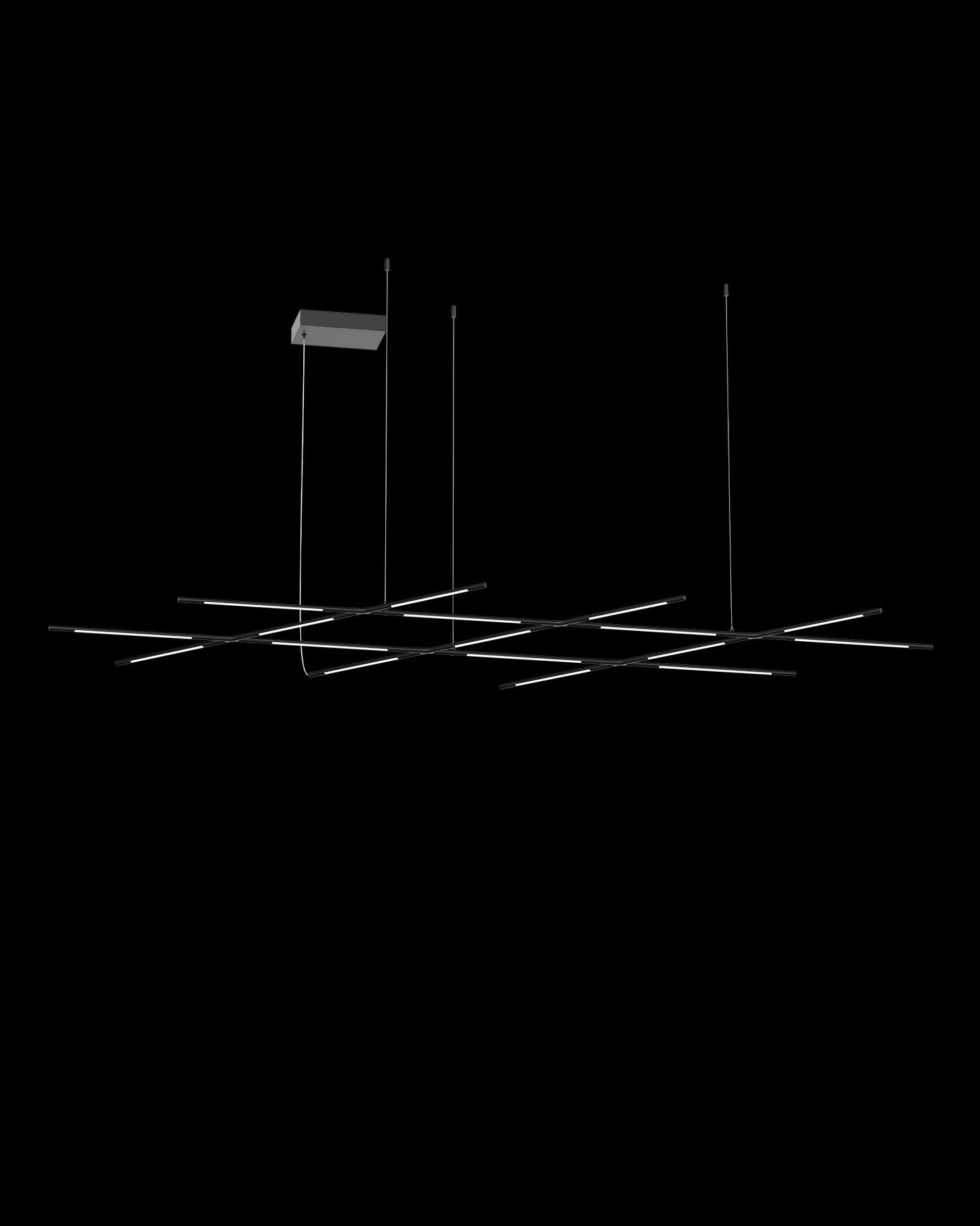Tubular 17Lt Pendant Matt Black Model A Light