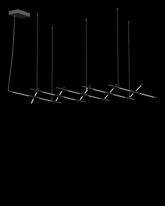 Tubular 20Lt Pendant Matt Black Model A Light