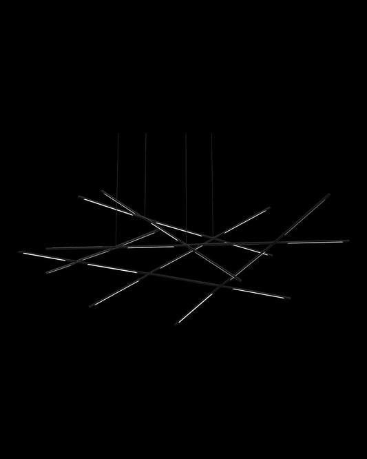 Tubular 23Lt Pendant Matt Black Model A Light