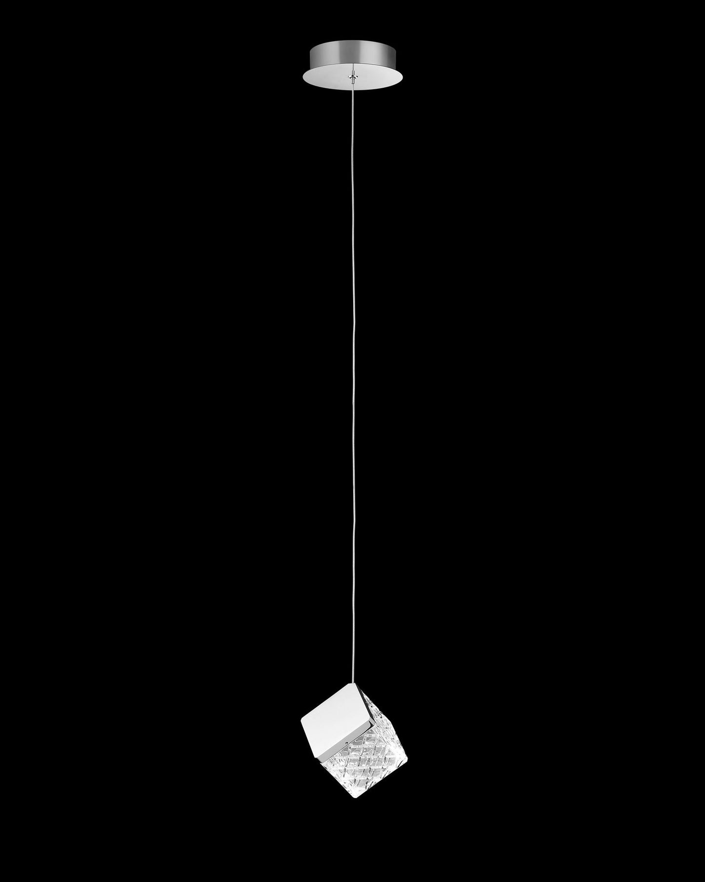 Magia Single Pendant Chrome Light