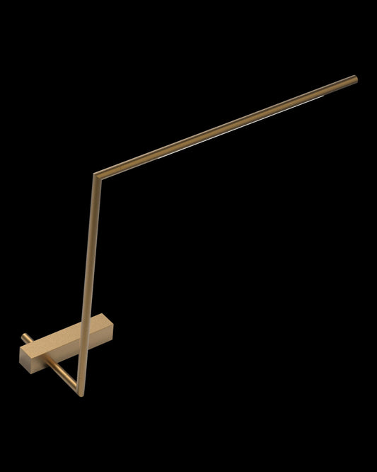 Tubular Single Table Satin Gold Light