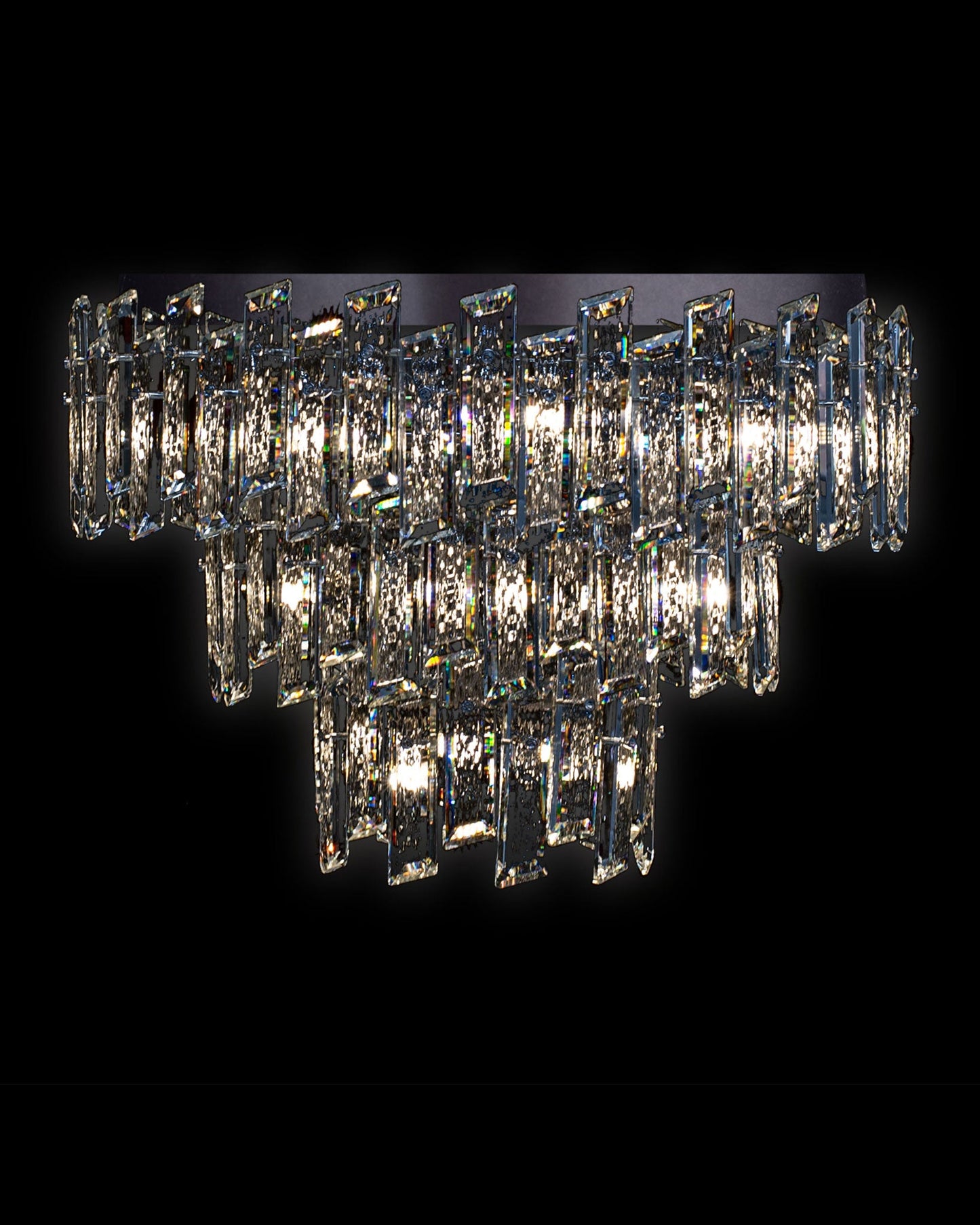 Crisiante Flush 3 Tier 3/6/9Lt Chrome Light