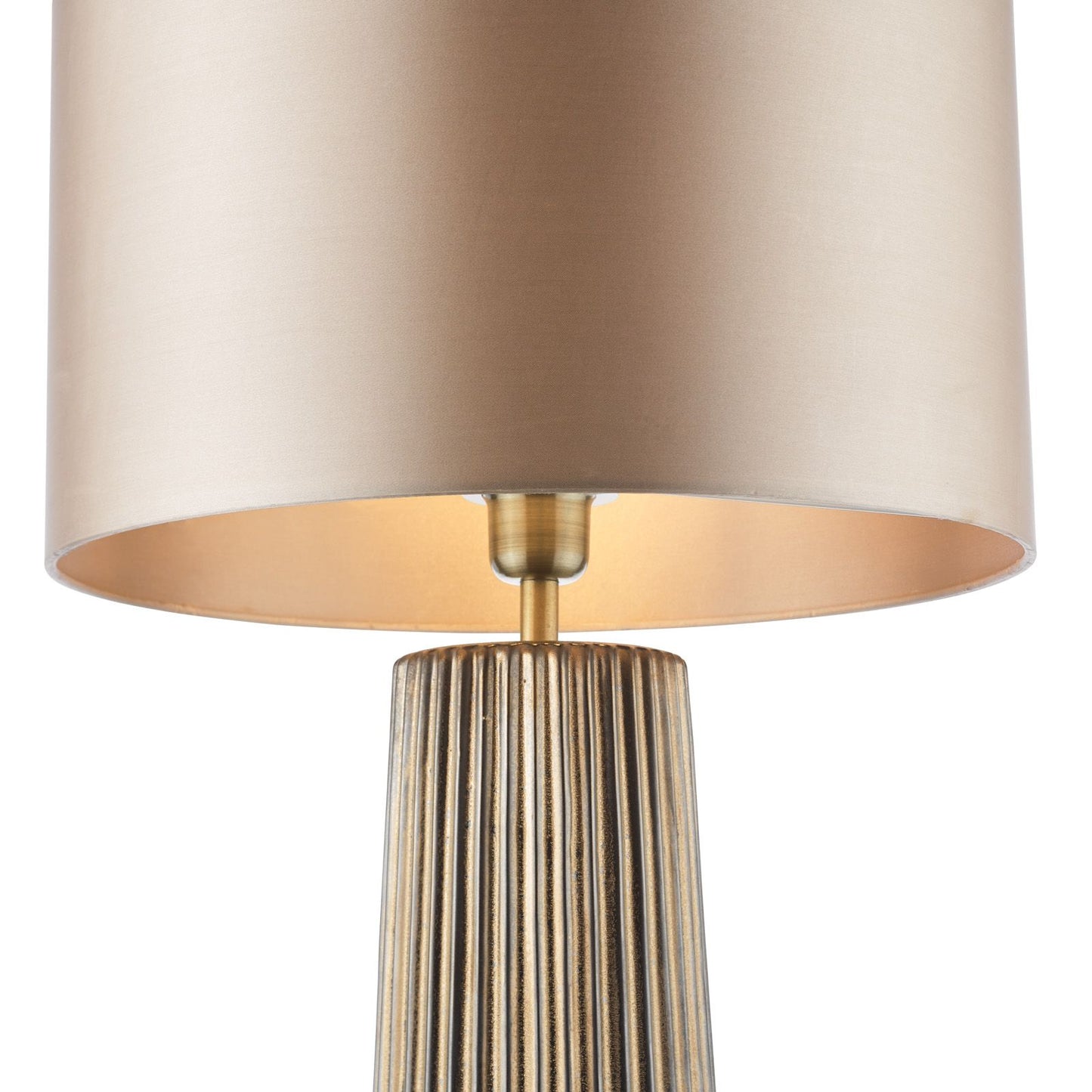 Myla Ceramic Table Lamp Bronze With Shade