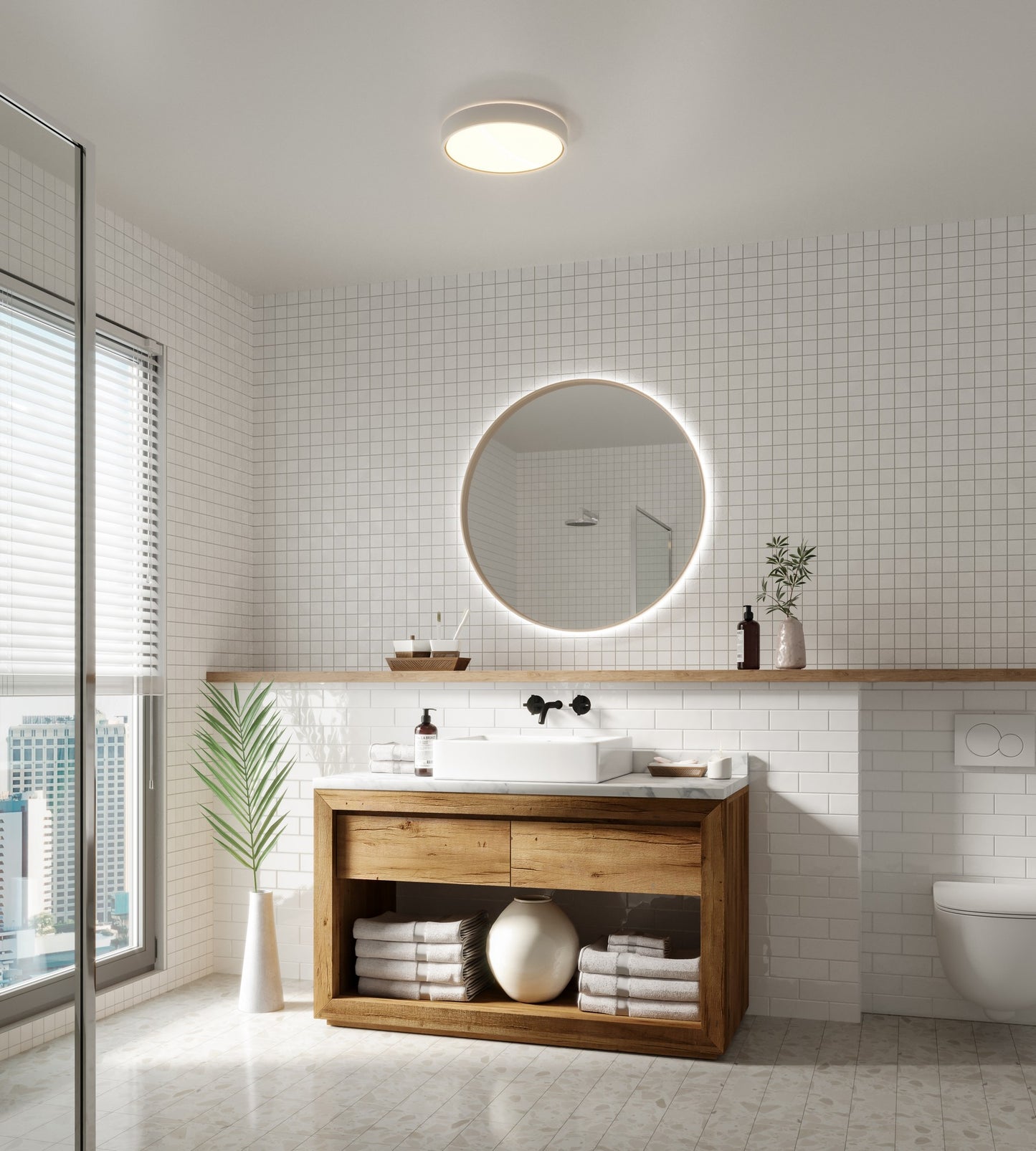 Noxy - 3000/4000K - 3-Step - Ceiling light