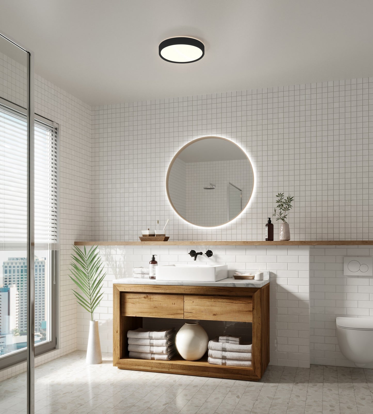 Noxy - 3000/4000K - 3-Step - Ceiling light