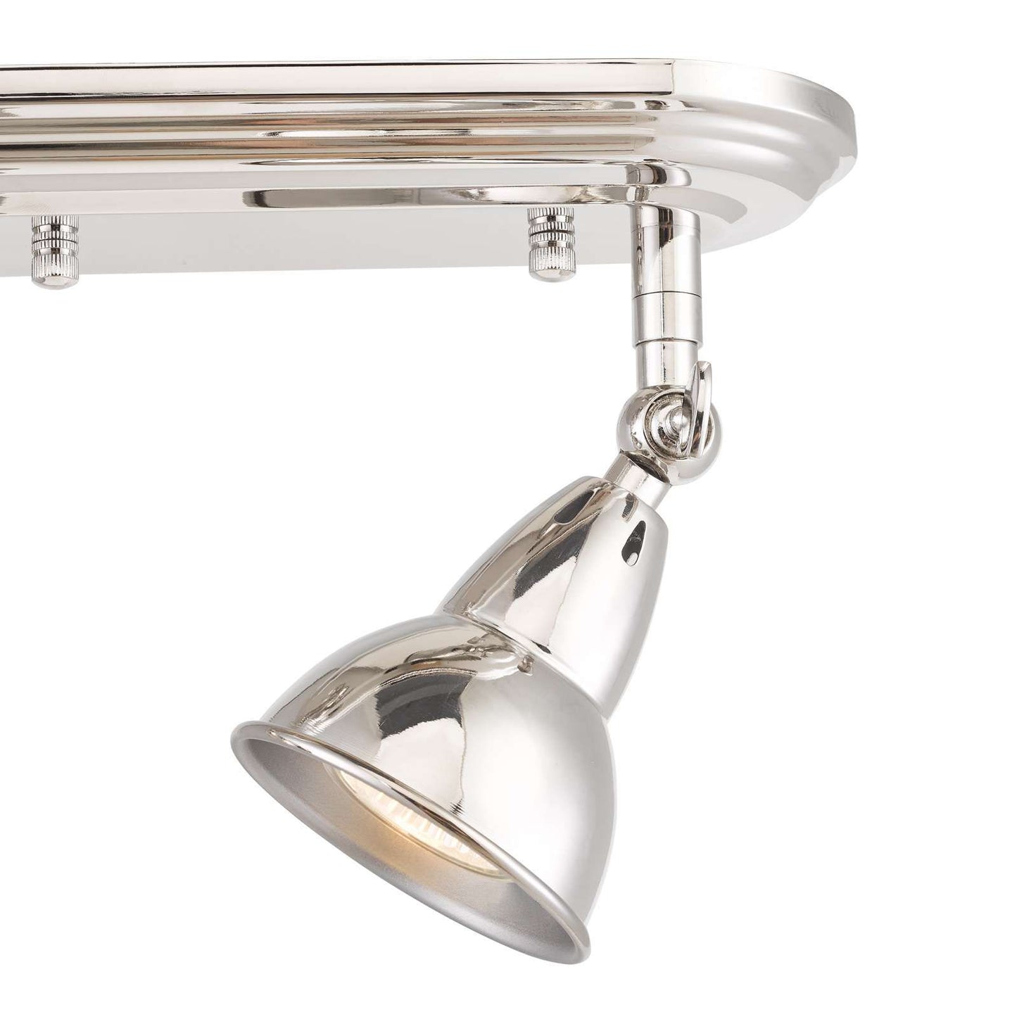 Nathaniel 2 Light Plate Spotlight Polished Nickel