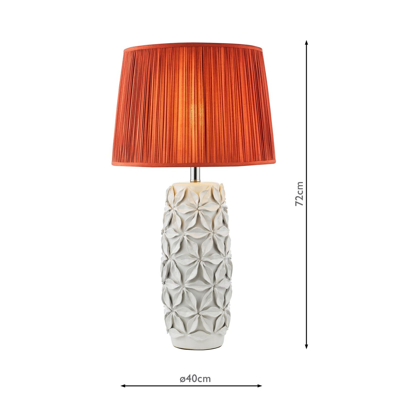 Neus Ceramic Table Lamp Natural With Shade