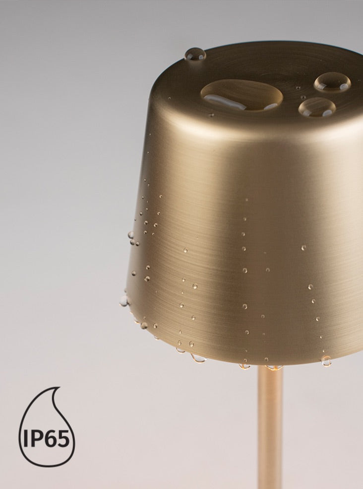 Nomad Portable Table Lamp in Brushed Brass H250mm
