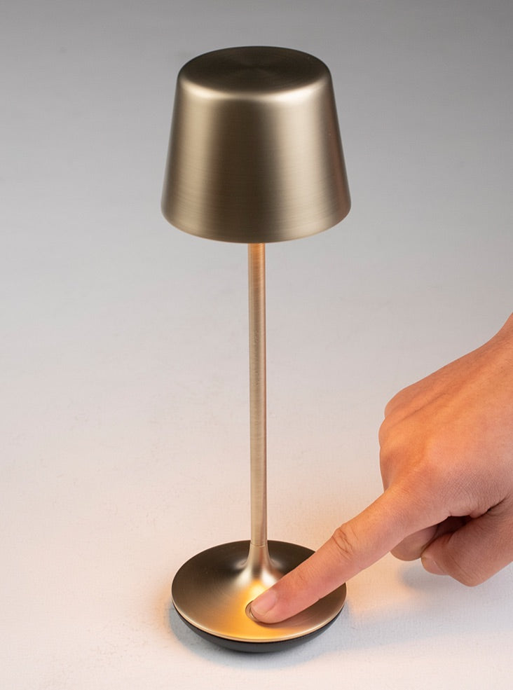 Nomad Portable Table Lamp in Brushed Brass H250mm