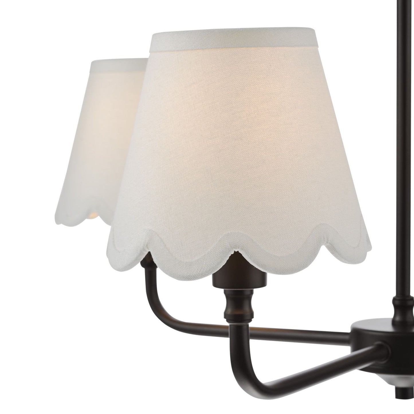 Padme 4 Light Pendant Matt Black With Shade