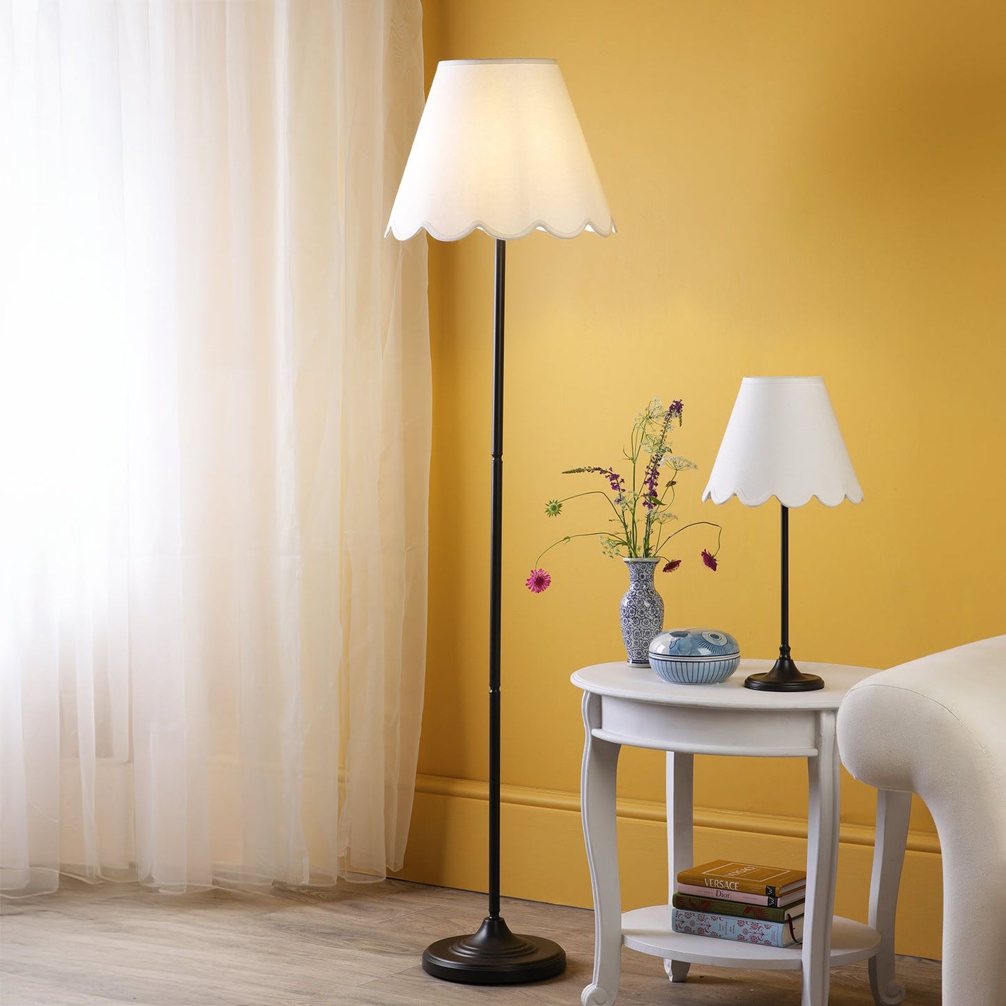 Padme Table Lamp Matt Black With Shade